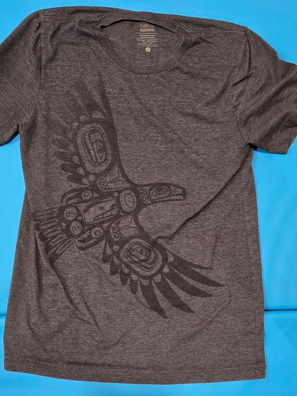 Native Apparel Mens Tee Gray- Size M